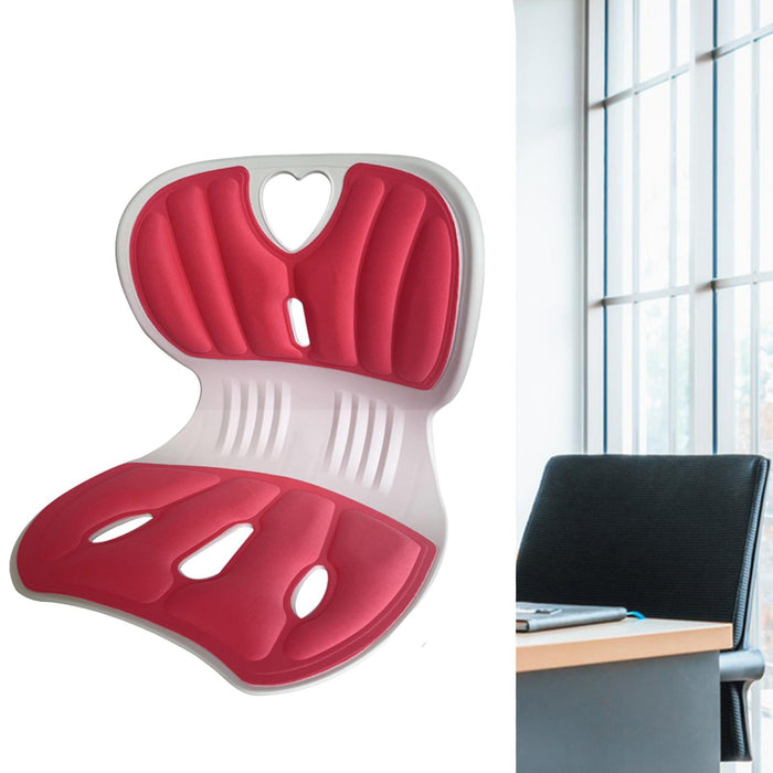 Crofta Posture Correcting Chair Lower Back Support for Students Home Computer Chair Pink