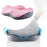 Crofta Seat Cushion Memory Foam Cushion Chair Cushion for Car Long Sitting Airplane Pink Light Grey