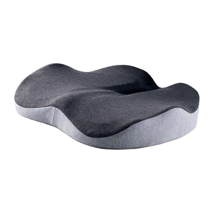 Crofta Seat Cushion Memory Foam Cushion Chair Cushion for Car Long Sitting Airplane Dark Grey and Light Grey