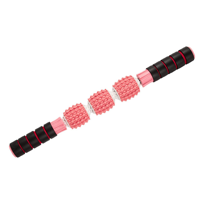 Crofta Yoga Massage Stick Multifunction Yoga Massage Column for Gym Relaxing Indoor rose pink