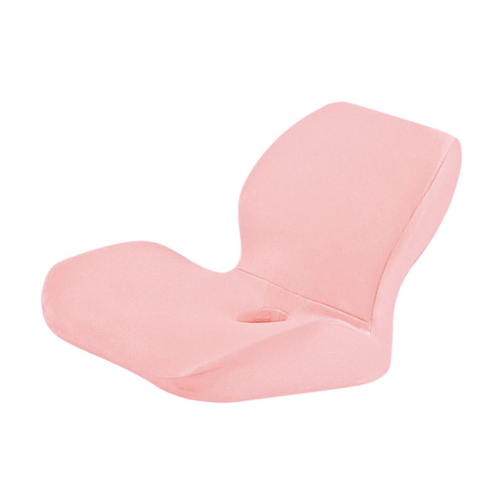 Crofta Lumbar Support Pillow Ergonomic Chair Back Pillow for Dorm Livingroom Travel pink  Increase