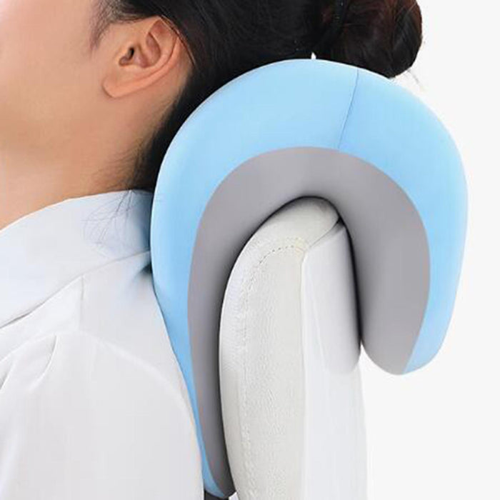 Crofta Desk Napping Pillow Multiuse Neck Support Pillow for Office Home Travel Blue