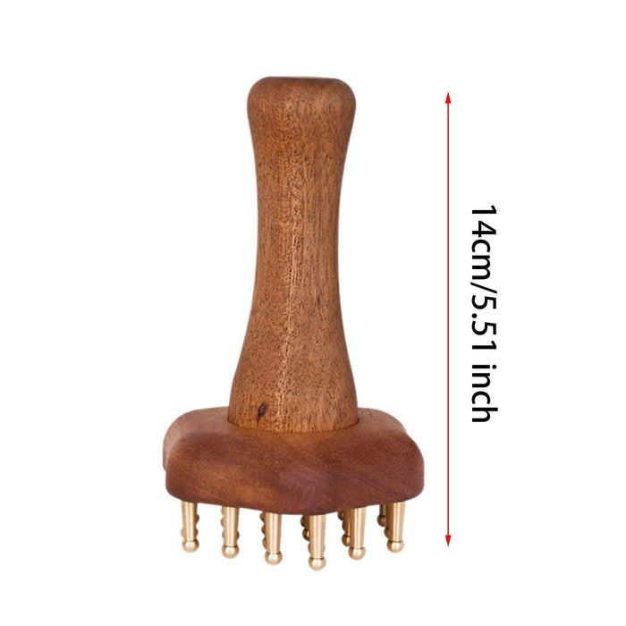 Crofta Wooden Massage Body Brush Versatile Massager Brush Tool for Waist Thigh Back