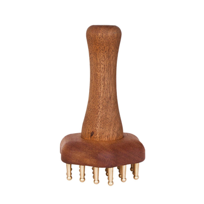 Crofta Wooden Massage Body Brush Versatile Massager Brush Tool for Waist Thigh Back