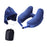 Crofta Travel Neck Pillow for Car Plane Outdoor Use Ergonomic Office Napping Pillow navy blue hoodie