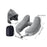 Crofta Travel Neck Pillow for Car Plane Outdoor Use Ergonomic Office Napping Pillow gray hoodie