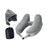 Crofta Travel Neck Pillow for Car Plane Outdoor Use Ergonomic Office Napping Pillow gray hoodie