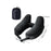 Crofta Travel Neck Pillow for Car Plane Outdoor Use Ergonomic Office Napping Pillow black