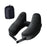 Crofta Travel Neck Pillow for Car Plane Outdoor Use Ergonomic Office Napping Pillow black