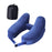 Crofta Travel Neck Pillow for Car Plane Outdoor Use Ergonomic Office Napping Pillow navy blue