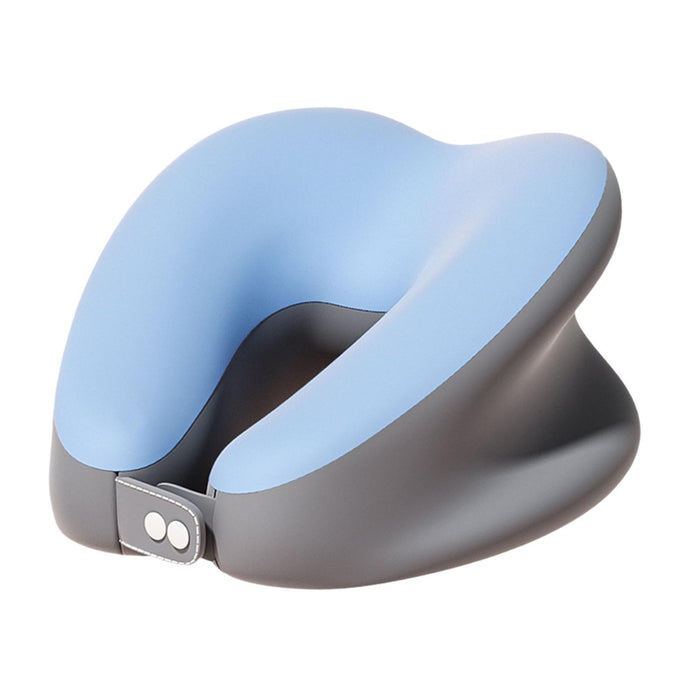 Crofta Memory Foam Travel Neck Pillow Head Cushion Multipurpose Head Support Pillow blue