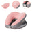 Crofta Memory Foam Travel Neck Pillow Head Cushion Multipurpose Head Support Pillow pink