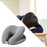 Crofta Memory Foam Travel Neck Pillow Head Cushion Multipurpose Head Support Pillow gray