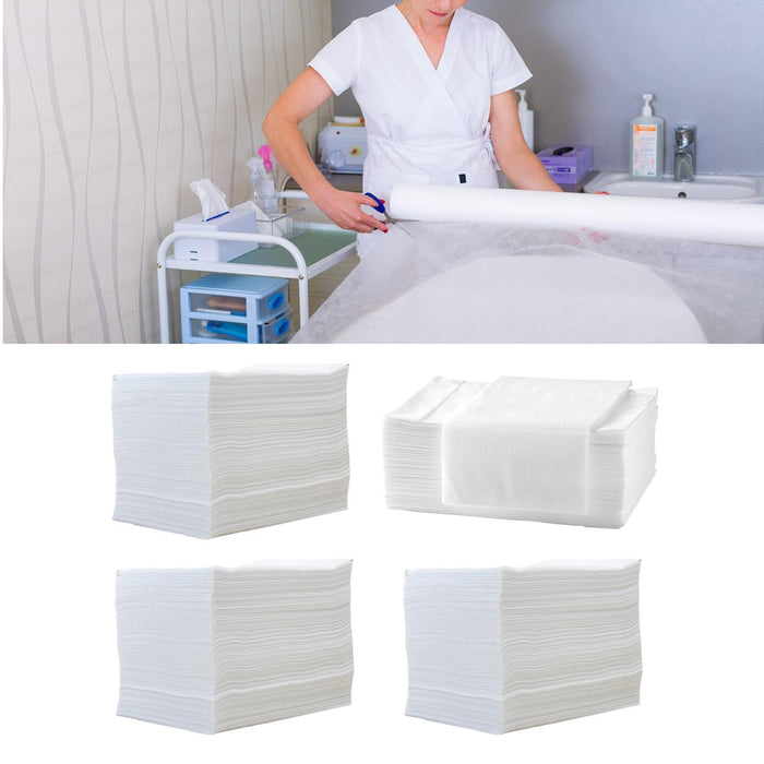 Crofta 100 Pieces Disposable Bed Sheets Anti Dirty Flat Sheet for Home Professional