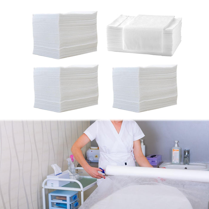 Crofta 100 Pieces Disposable Bed Sheets Anti Dirty Flat Sheet for Home Professional