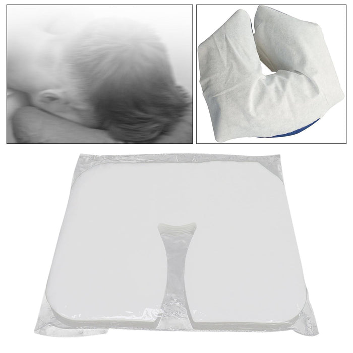 Crofta 100x Disposable Face Cradle Covers Head Cradle Covers for Sauna Rooms Salons cotton