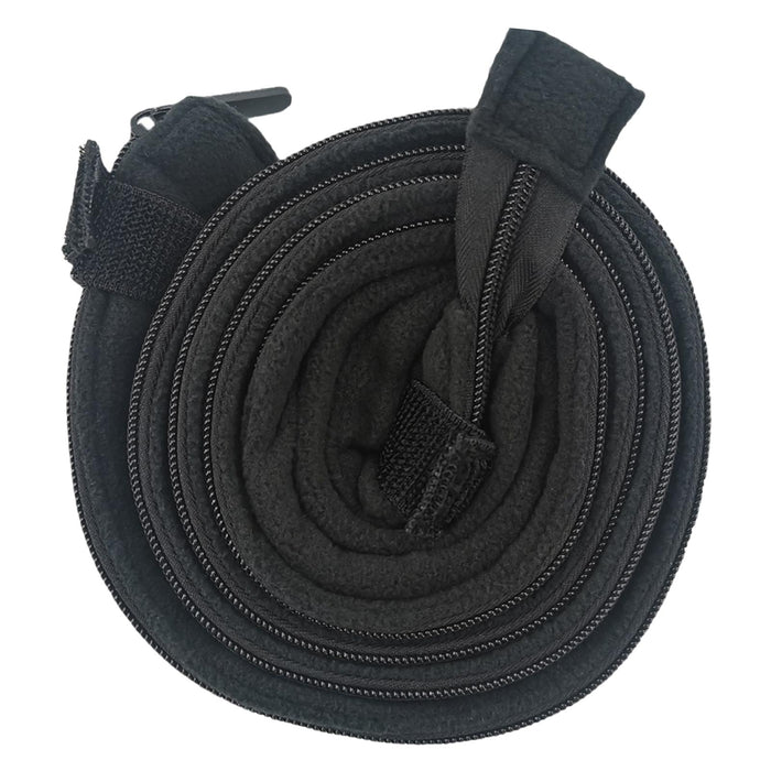 Crofta Hose Cover Easy to Install and Remove Protection with Full Zipper Tube Cover Black