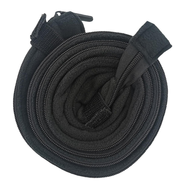 Crofta Hose Cover Easy to Install and Remove Protection with Full Zipper Tube Cover Black