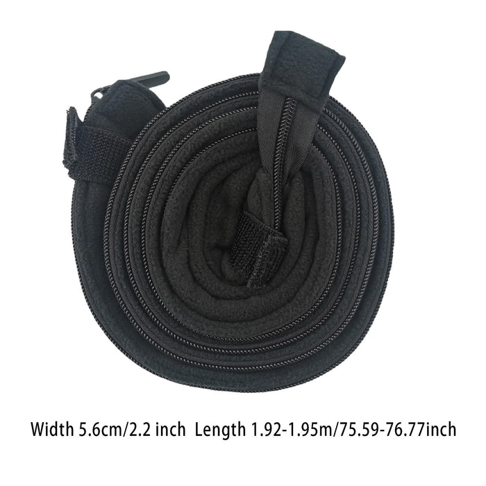 Crofta Hose Cover Easy to Install and Remove Protection with Full Zipper Tube Cover Black