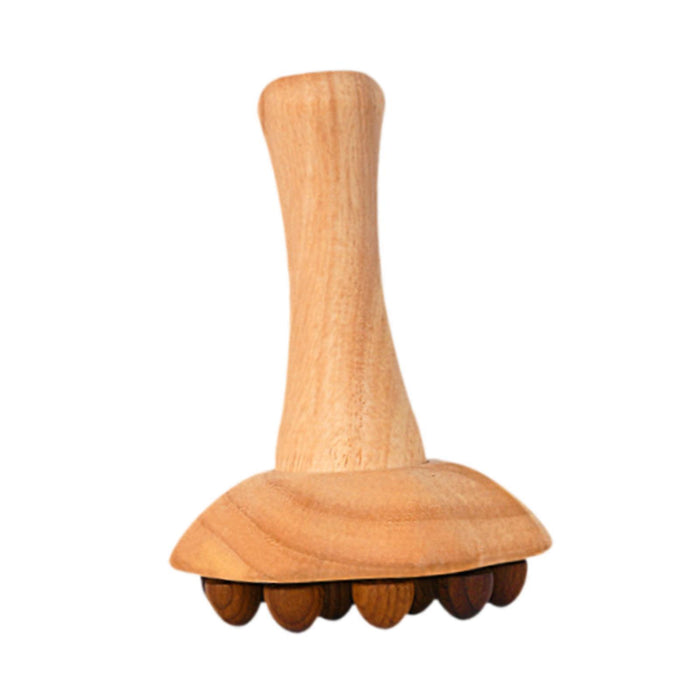 Crofta Wooden Massage Body Brush with 16 Balls Manual for Body Contouring Neck Arms