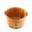 Crofta Wood Footbath Basin with Handle Barrel Basin Tub for Bathroom Bedroom Travel A 20CMX36CM