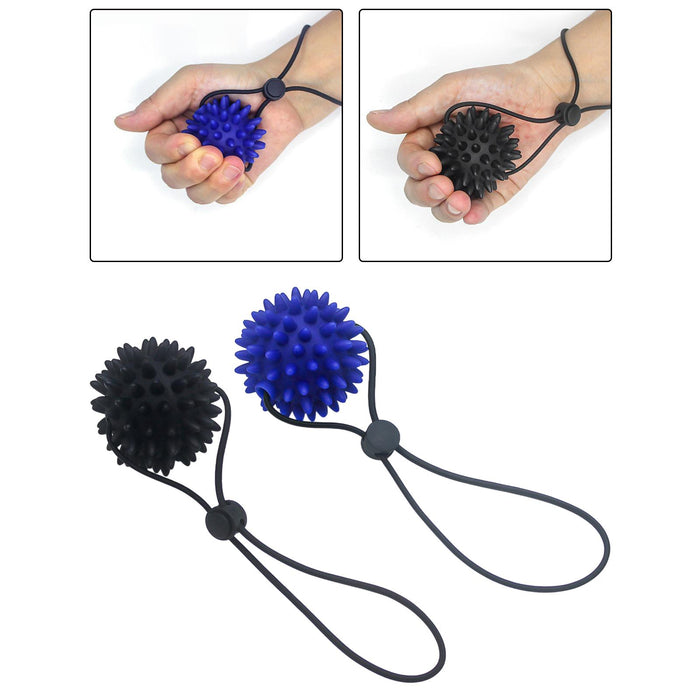 2 Pieces Training Grips Ball Accs Hand Strength Recovery Train Home Gym Use