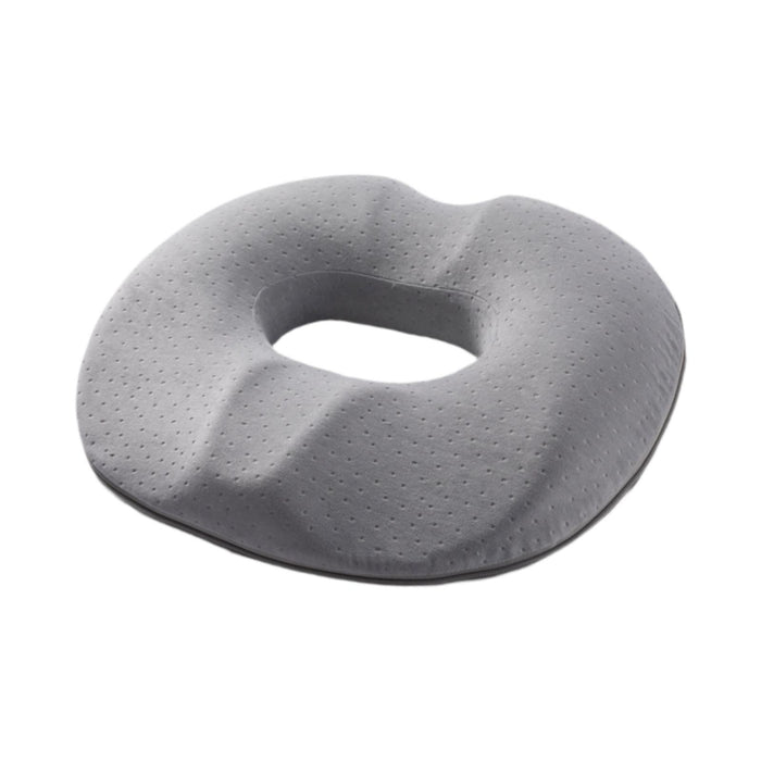 Crofta Office Chair Cushion Portable Donut Pillow for Wheelchair Hemorrhoids Travel Gray