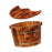 Crofta Wood Footbath Basin Double Handle Wooden Foot Basin for Bedroom Travel Sauna M