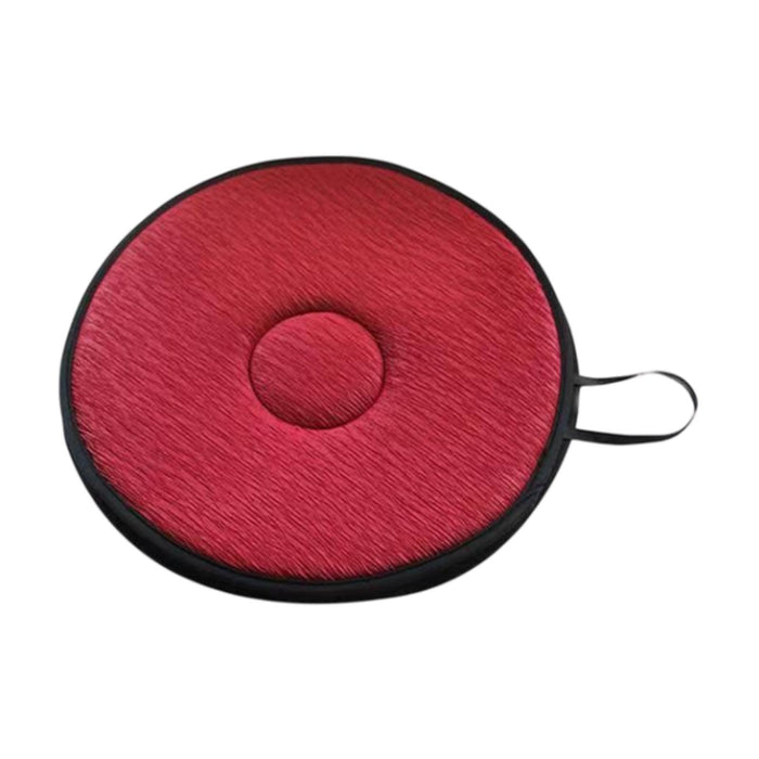 360° Rotating Seat Cushion Portable Gift Car Seat Pad for Elderly Travel Car red