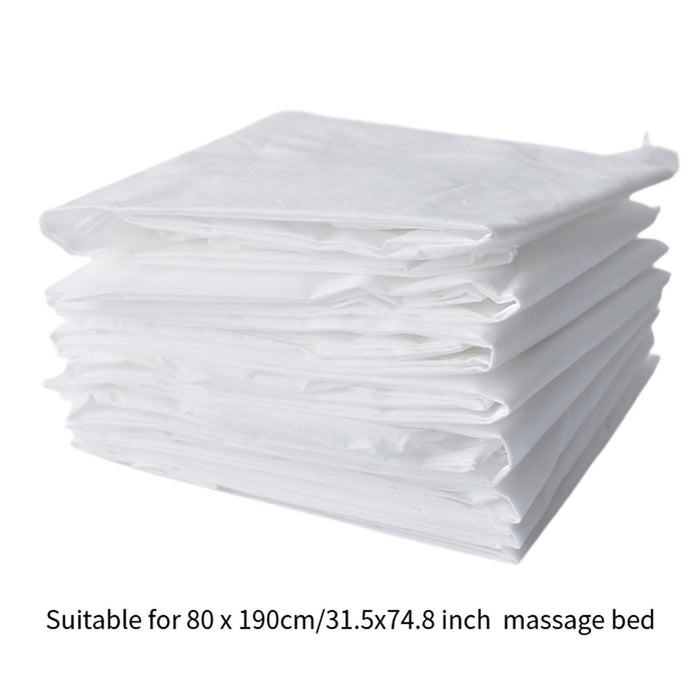 10Pcs Disposable Fitted Massage Table Sheets Portable for Adults Home Beauty 80x190cm