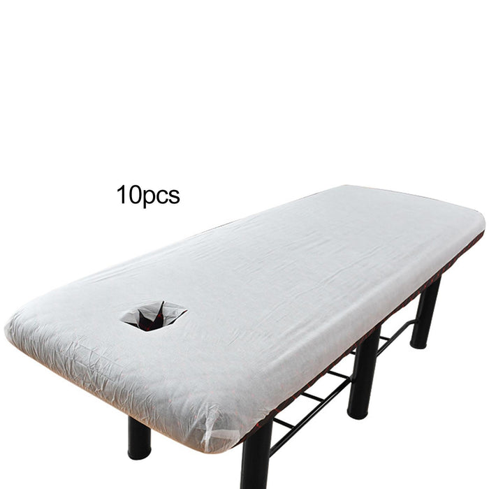 10Pcs Disposable Fitted Massage Table Sheets Portable for Adults Home Beauty 90x190cm