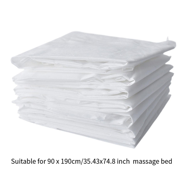 10Pcs Disposable Fitted Massage Table Sheets Portable for Adults Home Beauty 90x190cm