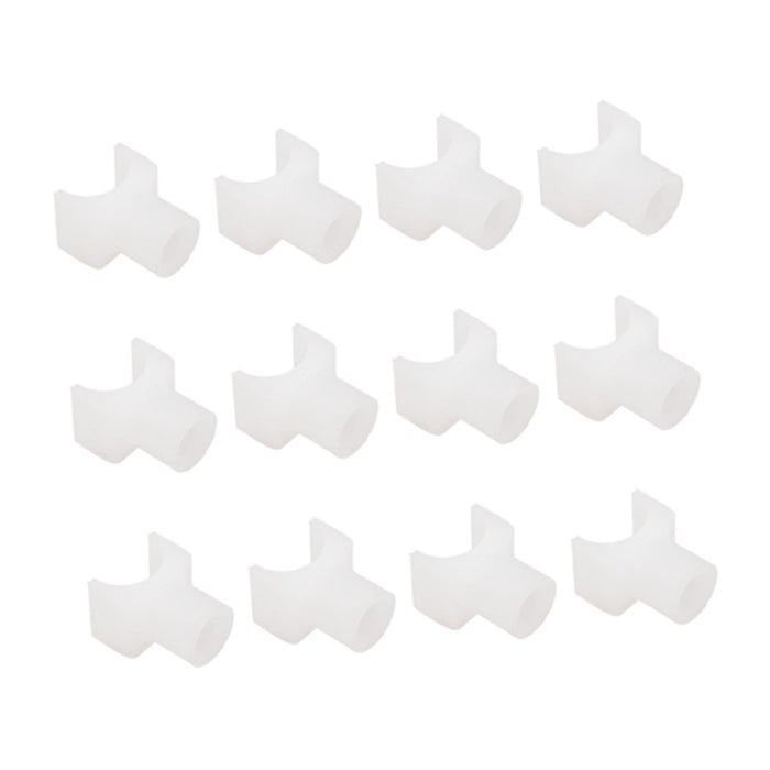 12Pcs Wheelchair Slider Support Blocks Replacement Wheelchair Sliders Blocks short white