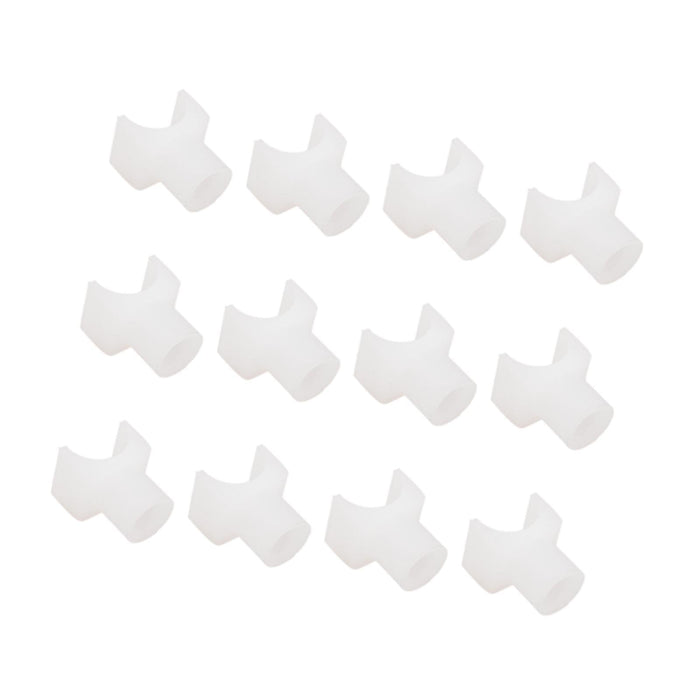 12Pcs Wheelchair Slider Support Blocks Replacement Wheelchair Sliders Blocks short white