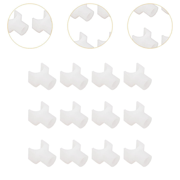 12Pcs Wheelchair Slider Support Blocks Replacement Wheelchair Sliders Blocks short white