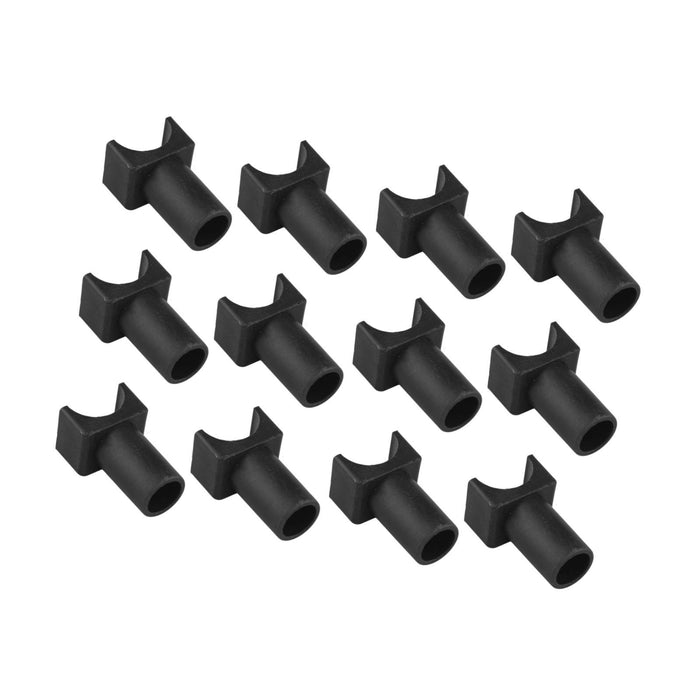 12Pcs Wheelchair Slider Support Blocks Replacement Wheelchair Sliders Blocks long black