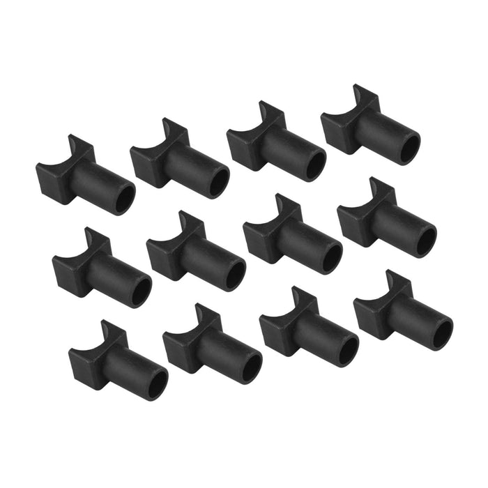 12Pcs Wheelchair Slider Support Blocks Replacement Wheelchair Sliders Blocks long black