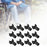 12Pcs Wheelchair Slider Support Blocks Replacement Wheelchair Sliders Blocks long black