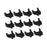 12Pcs Wheelchair Slider Support Blocks Replacement Wheelchair Sliders Blocks short black