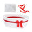 Crofta Storage Basket with Handles Christmas Woven Basket for Wardrobe Keepsake Toy white