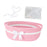 Crofta Storage Basket with Handles Christmas Woven Basket for Wardrobe Keepsake Toy pink