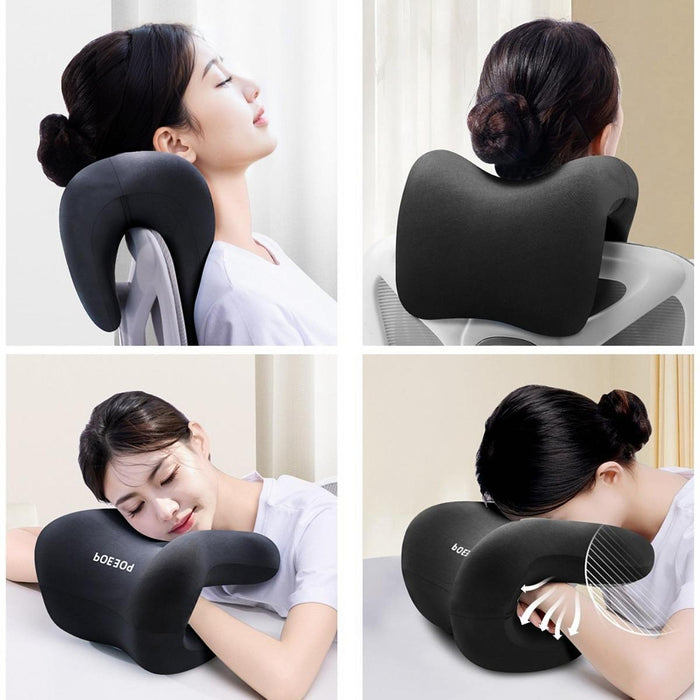 2Pcs Lumbar Support Back Pillow Office Chair Cushion for Sofa recliner Couch Black