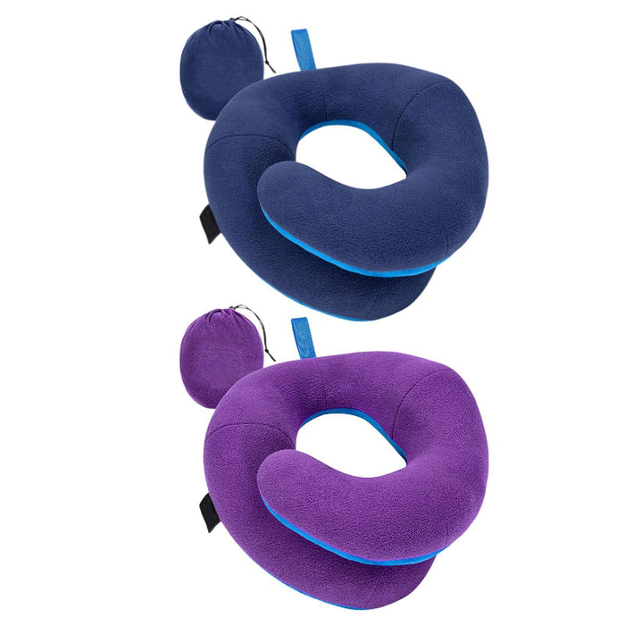 Airplane Travel Pillow Plane Accessories Neck Pillow for Traveling Car Train Navy