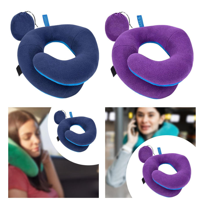 Airplane Travel Pillow Plane Accessories Neck Pillow for Traveling Car Train Navy