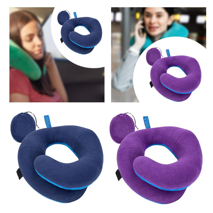 Airplane Travel Pillow Plane Accessories Neck Pillow for Traveling Car Train Navy