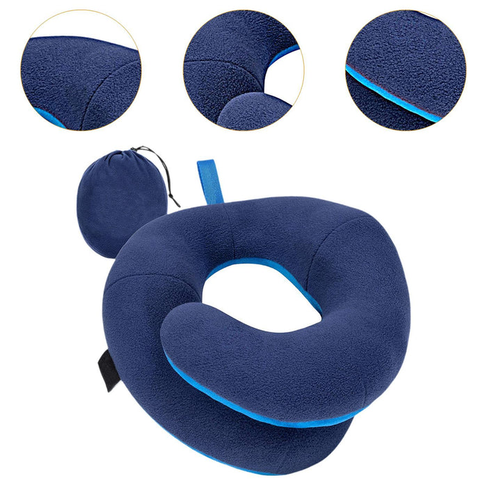 Airplane Travel Pillow Plane Accessories Neck Pillow for Traveling Car Train Navy