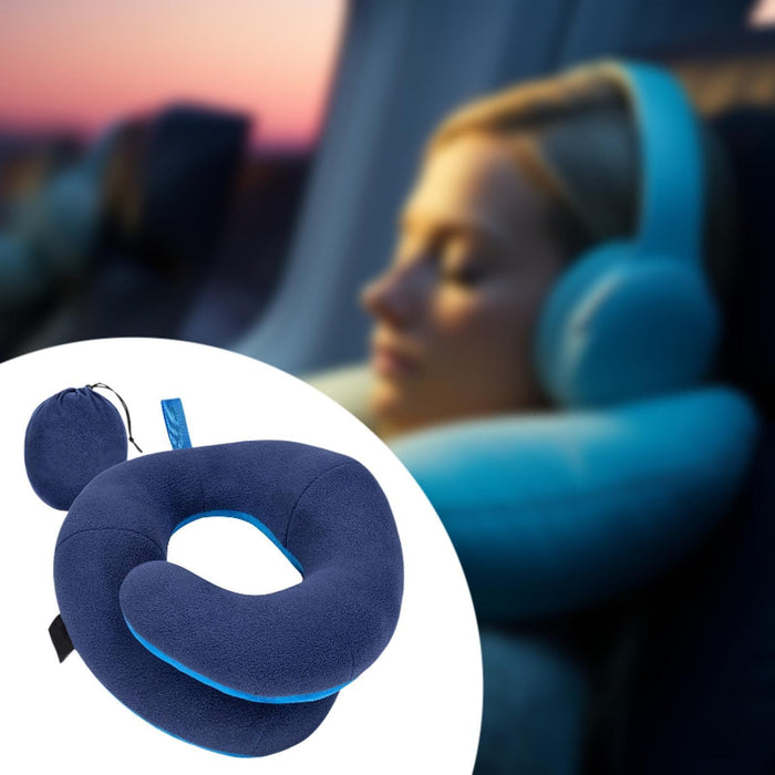 Airplane Travel Pillow Plane Accessories Neck Pillow for Traveling Car Train Navy