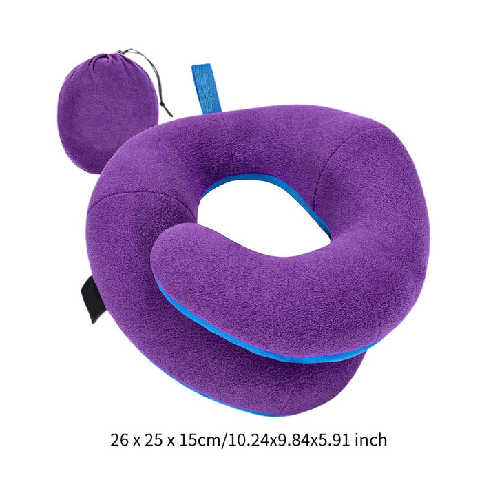 Airplane Travel Pillow Plane Accessories Neck Pillow for Traveling Car Train violet