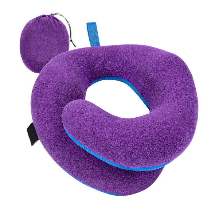 Airplane Travel Pillow Plane Accessories Neck Pillow for Traveling Car Train violet