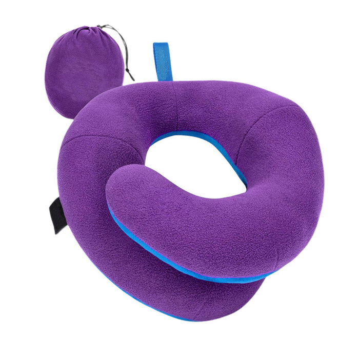 Airplane Travel Pillow Plane Accessories Neck Pillow for Traveling Car Train violet